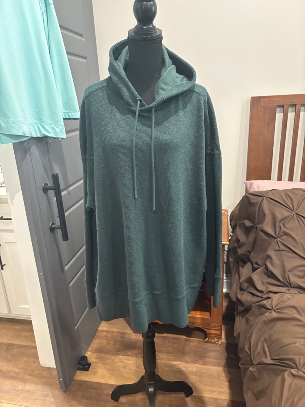 Fabletics Forest Green Cozy Hoodie Sweatshirt